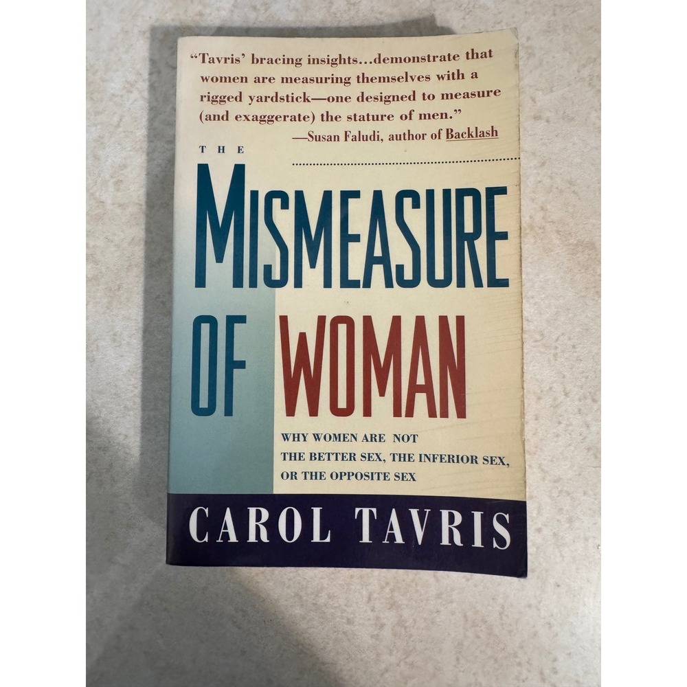 The Mismeasure of Woman Carol Tavris 1993 Touchstone Psychology Gender‎ Studies